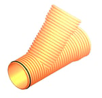 Derivación a 45° M-H - superficie corrugada DN1000-500